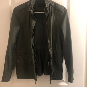 Green utility jacket